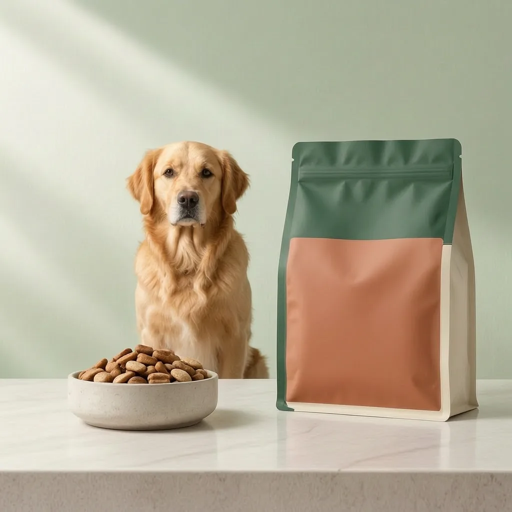 Soft dog treat bites and strips with blank resealable pouch packaging